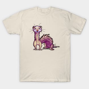 Ferret - White Tan Fur T-Shirt